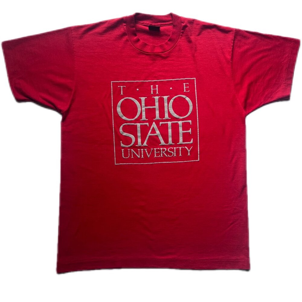 Authentic Vintage THE Ohio State University Classic College Logo OSU T-shirt Tee